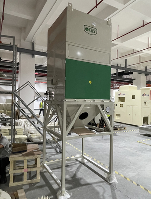 Silindir Filtreli Ahşap İşleme Metal Parlatma İçin Toz Toplayıcı Darbe Jet Kendi Kendini Temizleme Sistemi