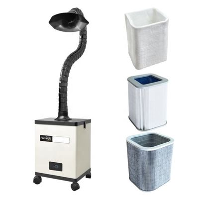 3 Katmanlı Filtreler ve Bambu Tüplü Co2 Lazer Kesim İşaretleme Lehimleme Makinesi için Duman Çıkarıcı