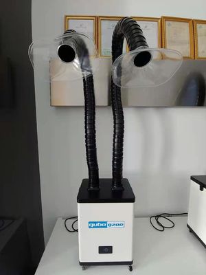 150w Tırnak Salonu Duman Çıkarıcı İki Kollu ROHS Salon Hava Temizleyici