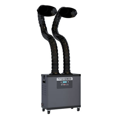 200 W Lazer Lehimleme Dumanı Çekici 55 DB, 2 Emme Borulu