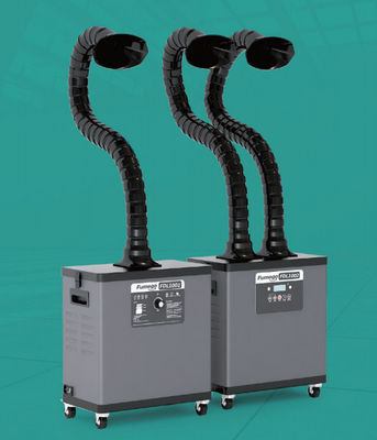 200 W Lazer Lehimleme Dumanı Çekici 55 DB, 2 Emme Borulu